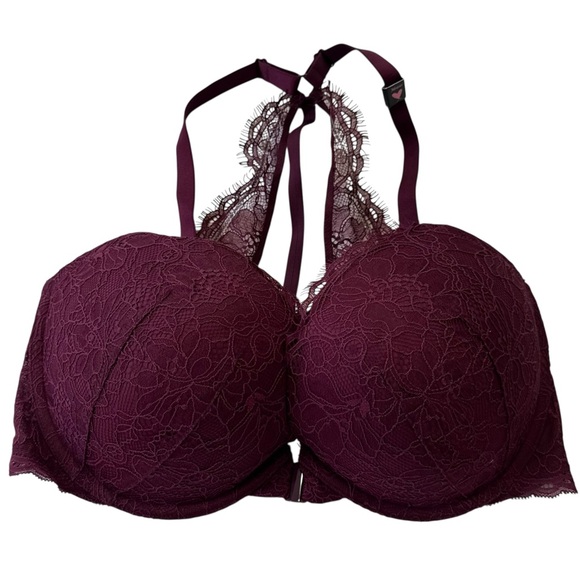 Victoria's Secret VERY SEXY Lace Front close Racerback Bra - NEW  Size 36 DD - Picture 1 of 11
